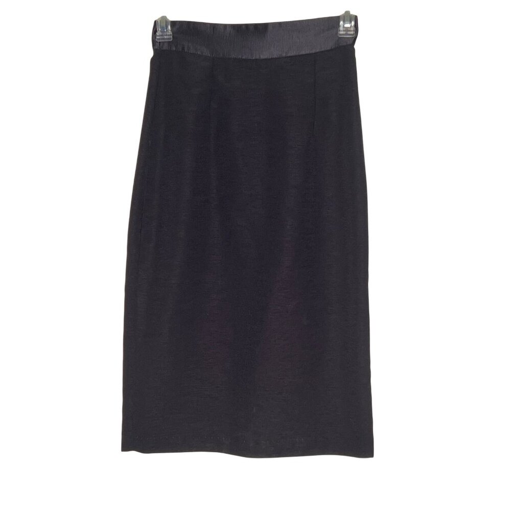 2 Size 10 Pencil Skirts Black Purple Career  Church - Picture 2 of 16